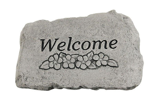 Greeting Stone- Welcome Flower