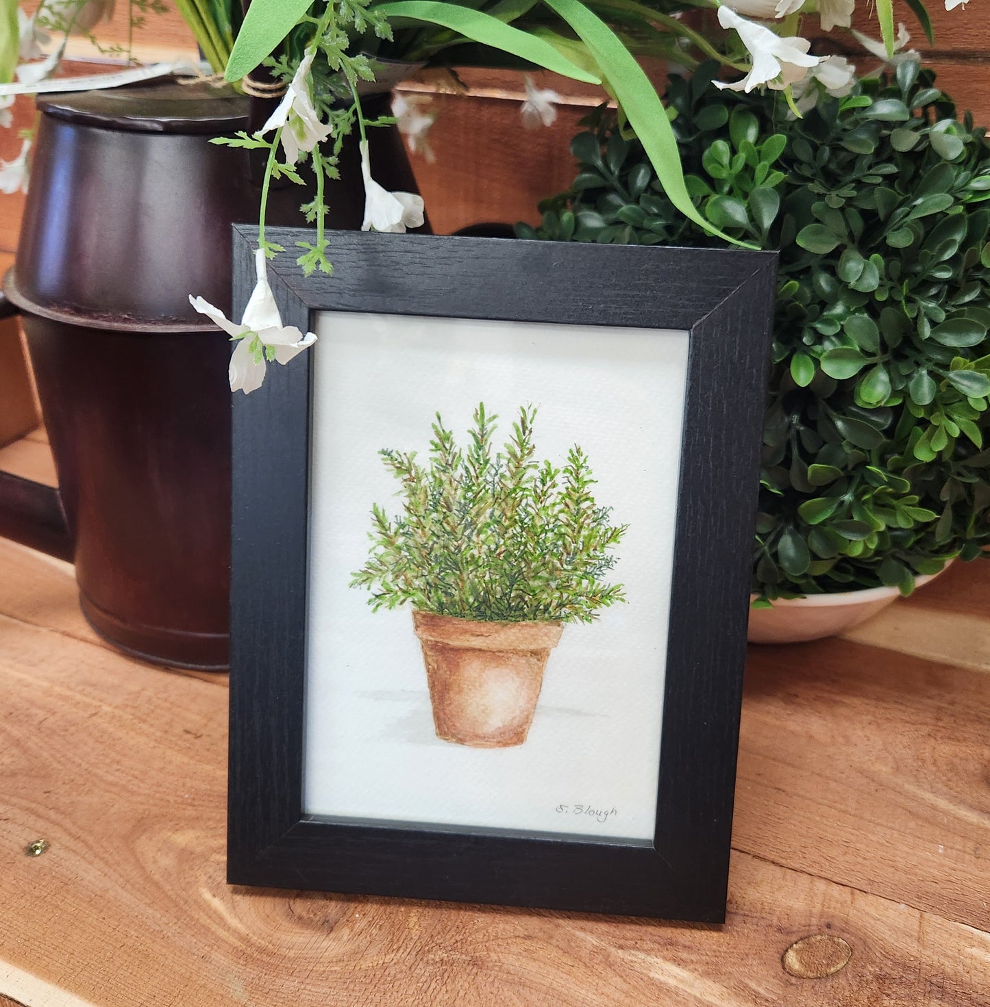 Artist, Hand Painted Original Watercolors Framed