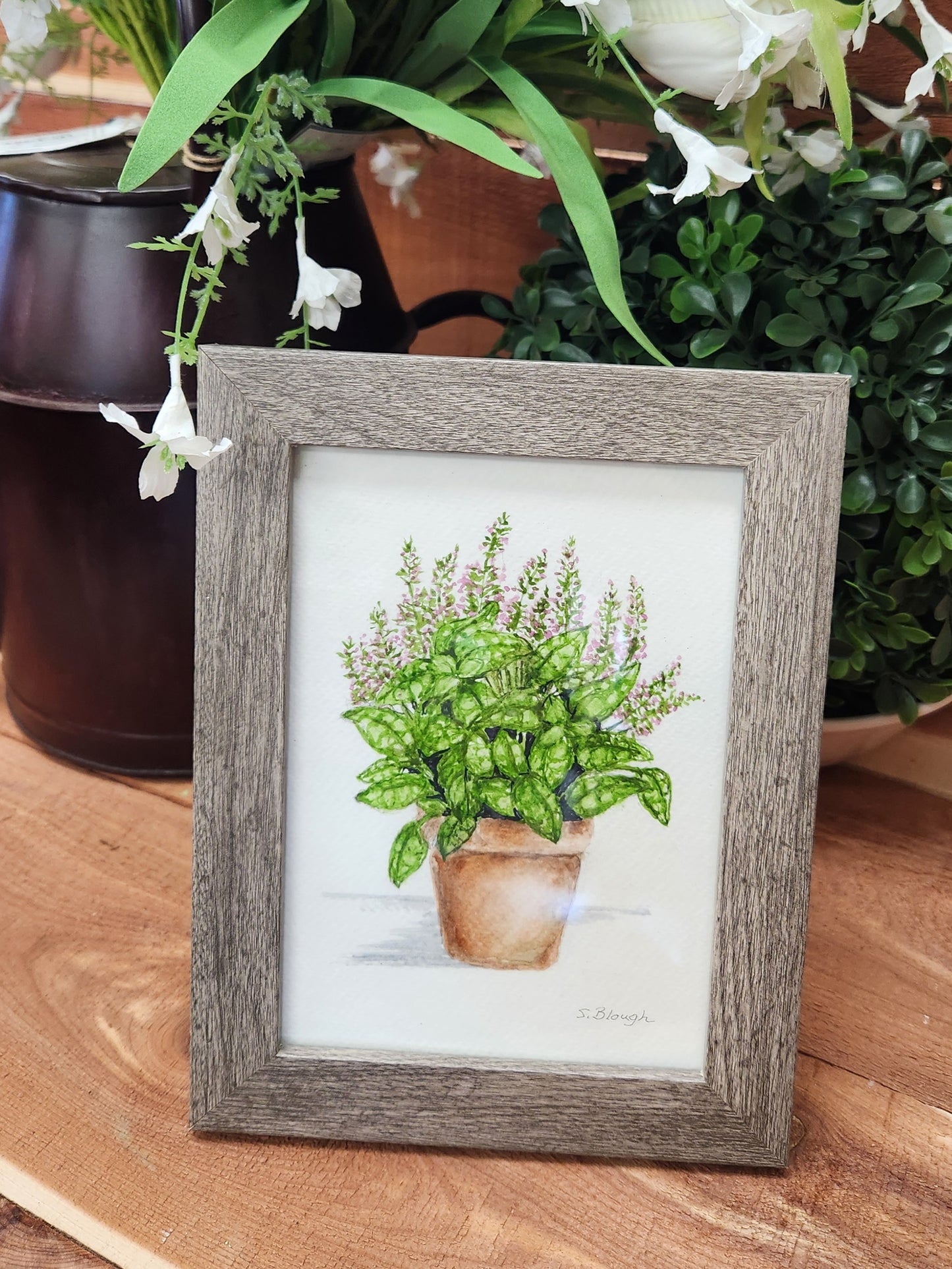 Artist, Hand Painted Original Watercolors Framed