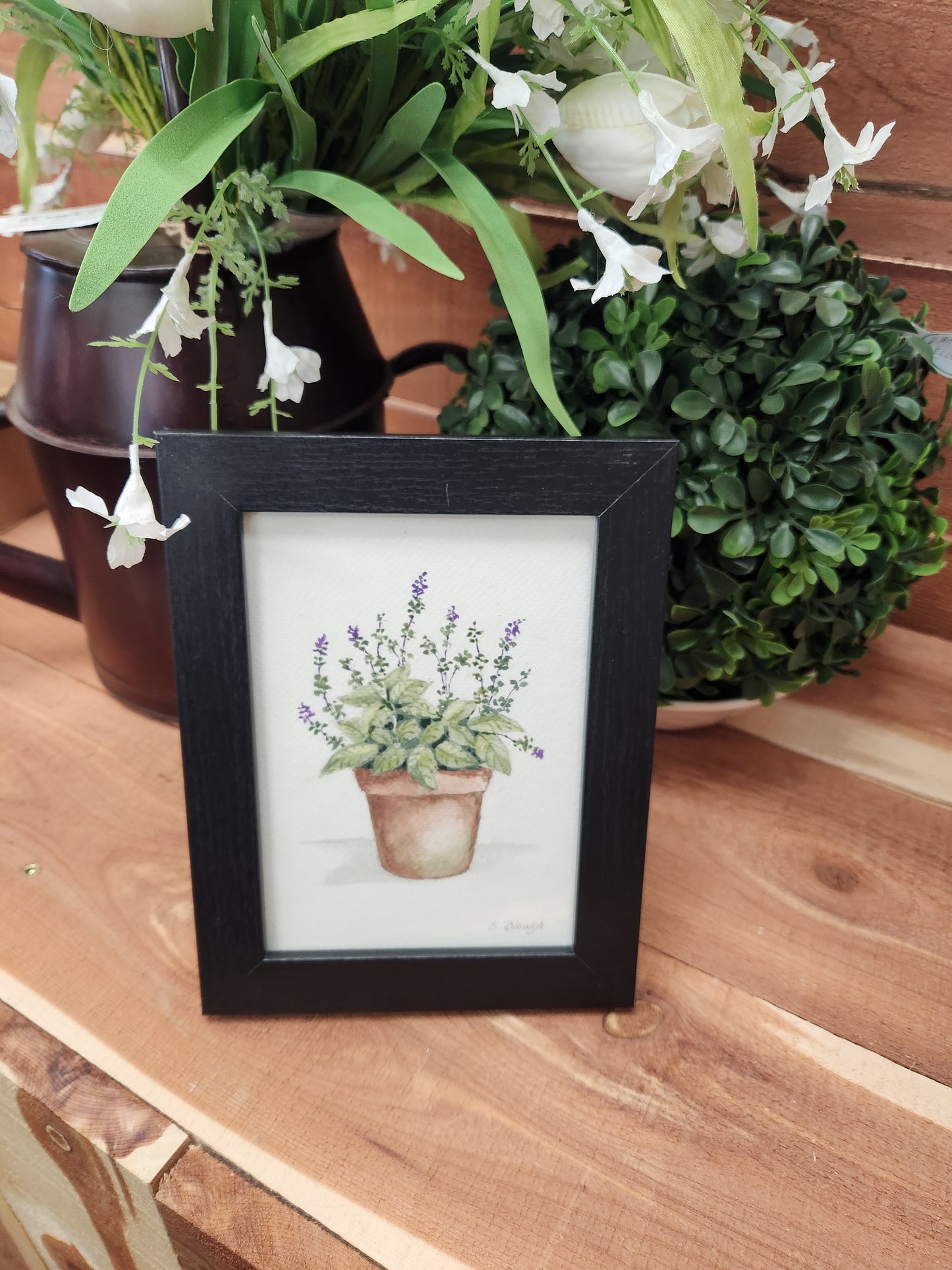 Artist, Hand Painted Original Watercolors Framed