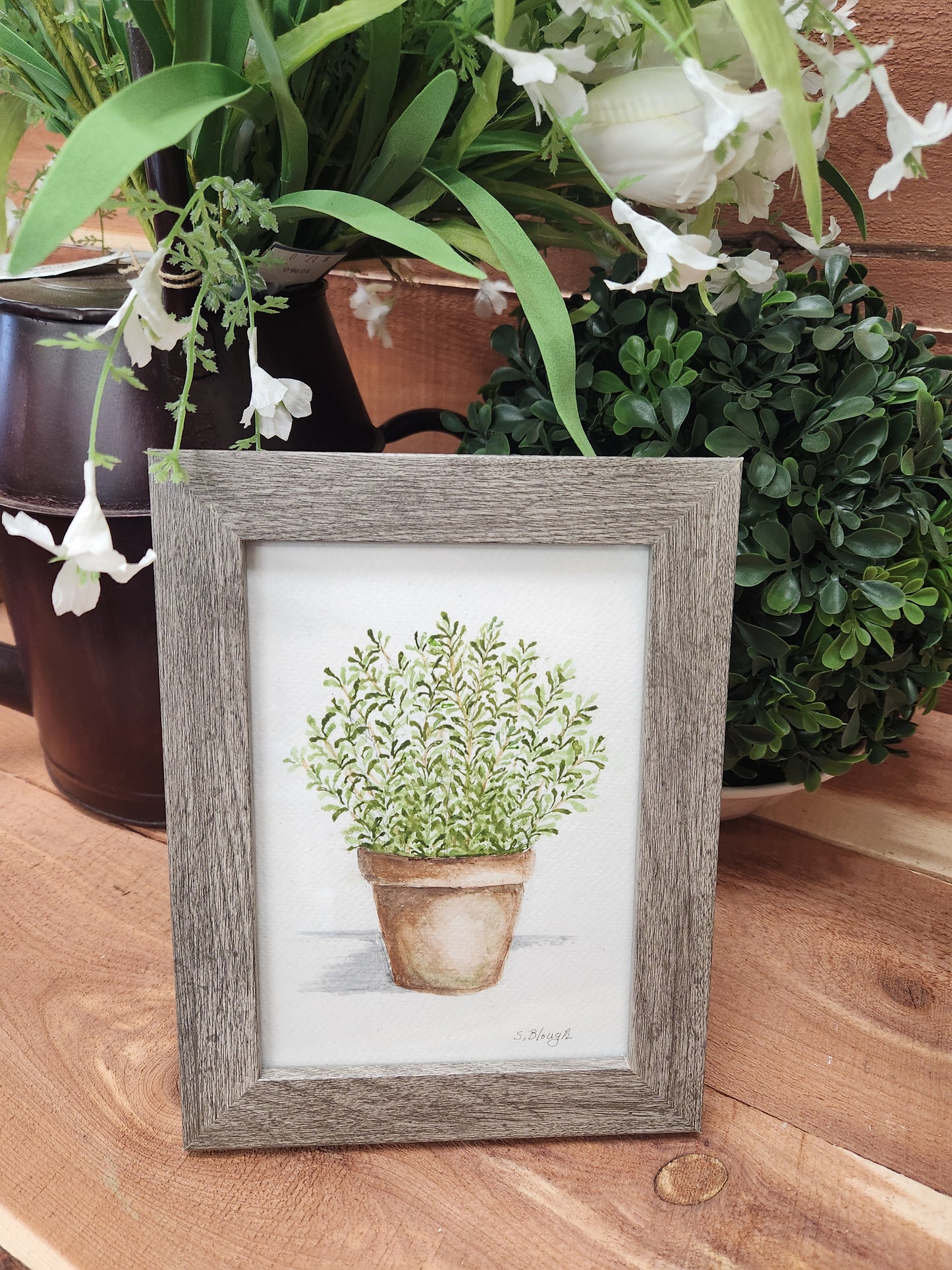 Artist, Hand Painted Original Watercolors Framed