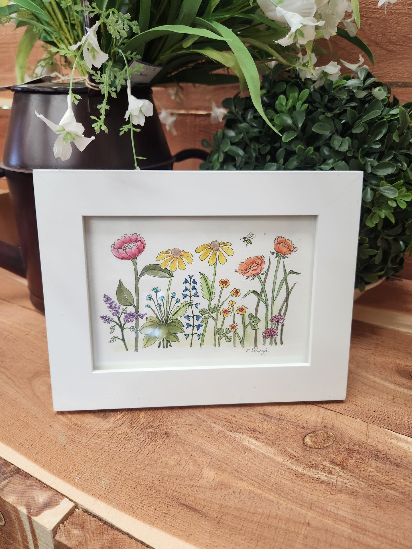 Artist, Hand Painted Original Watercolors Framed