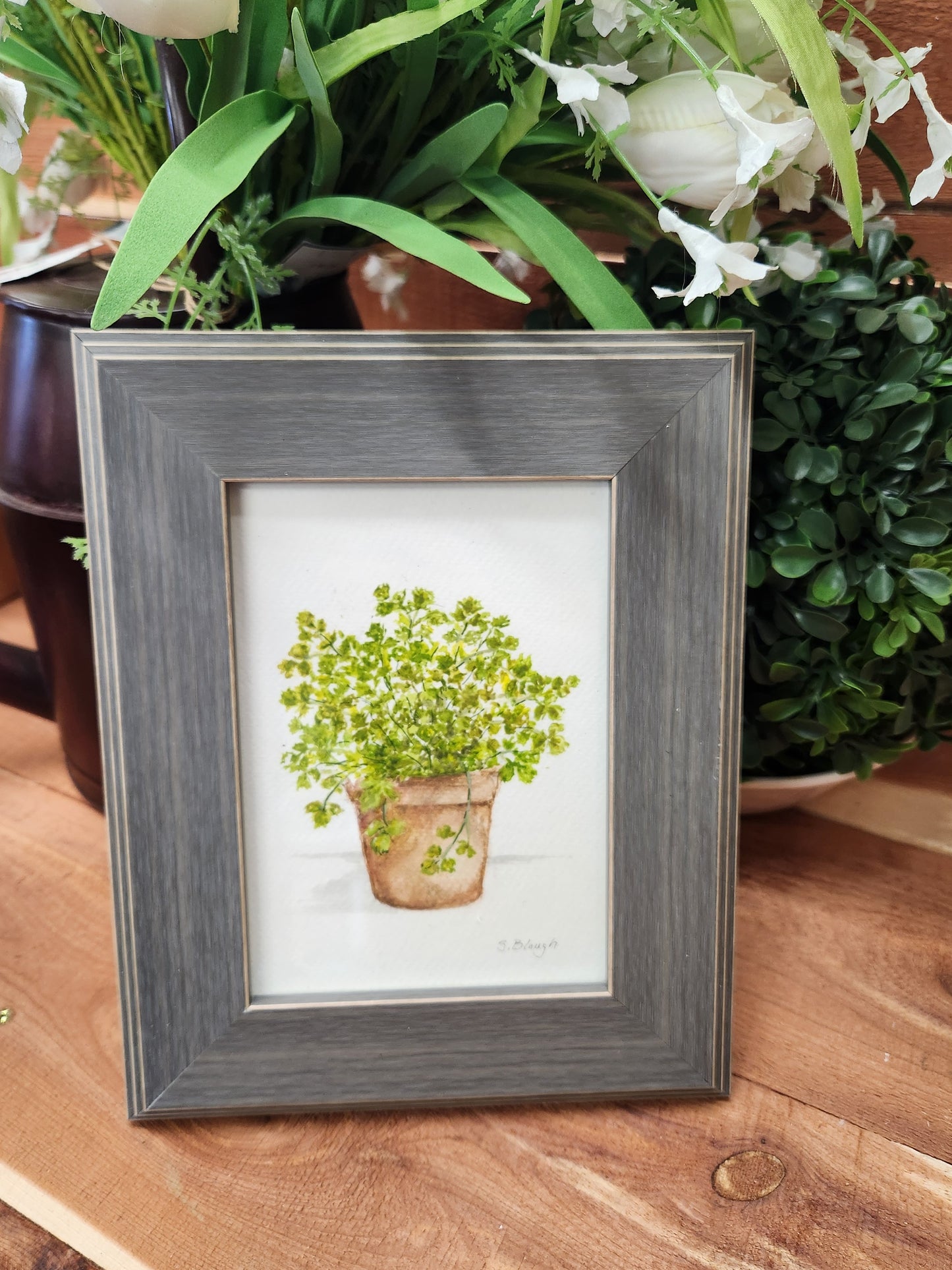 Artist, Hand Painted Original Watercolors Framed