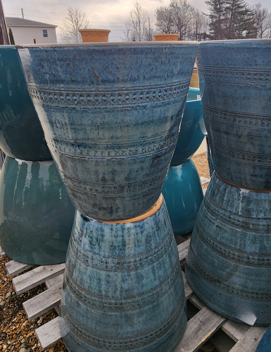 Planter, Glazed, Tris Taper (Al-622-2121)
