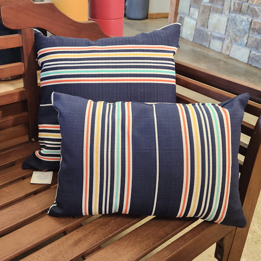 Pillow, Indoor/Outdoor Cottage Living French Stripe (HRSR)