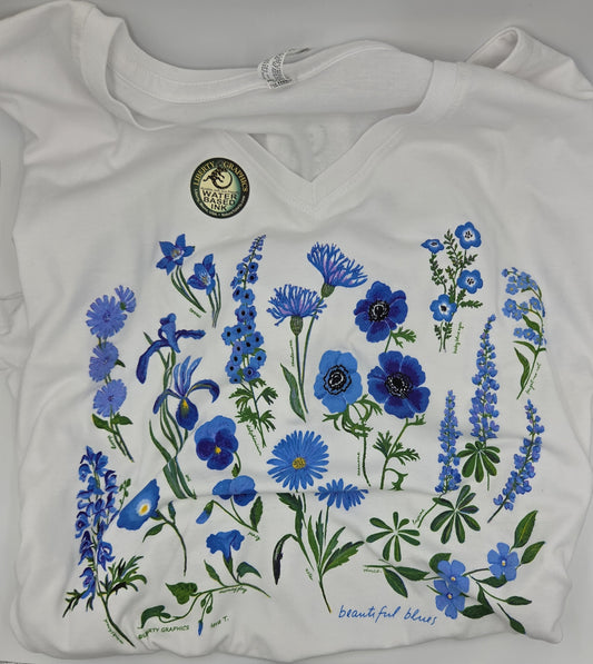 Garment, V-Neck Beautiful Blues