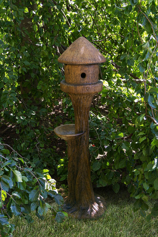 Birdhouse, Thached Tall Round