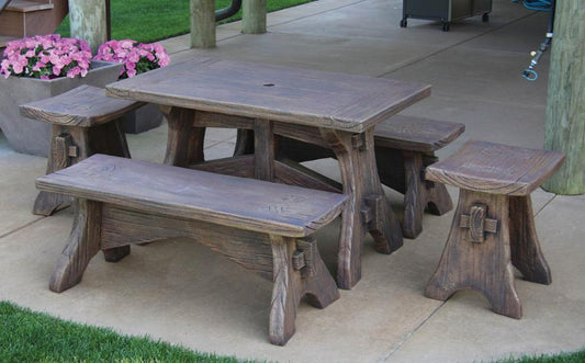 Patio Set, Picnic, Rustic