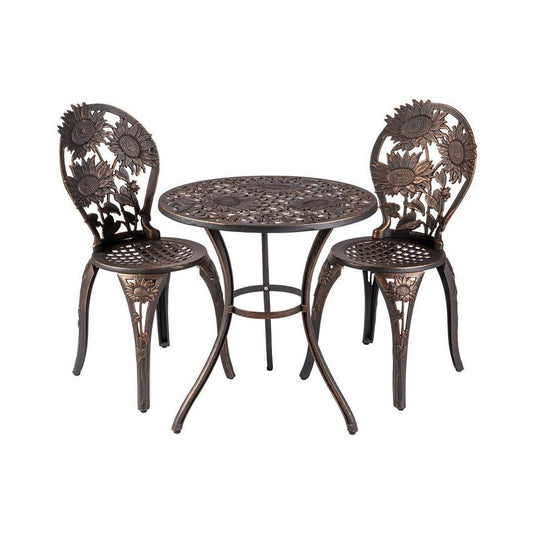Bistro Set, Cast Iron (Painted Sky)