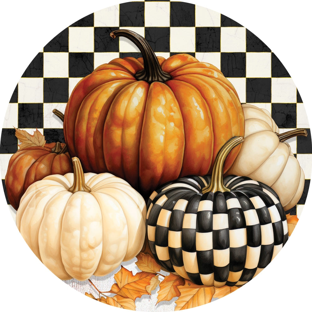 Step Stone- Checkered Pumpkin