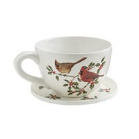 Planter- Teacup, Big Cardinal