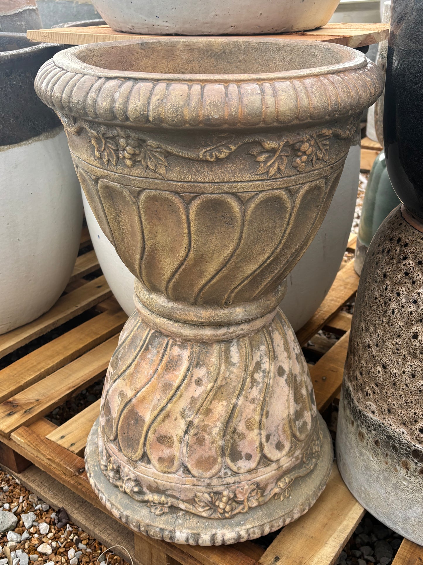 Planter, Concrete, Cabernet Vase