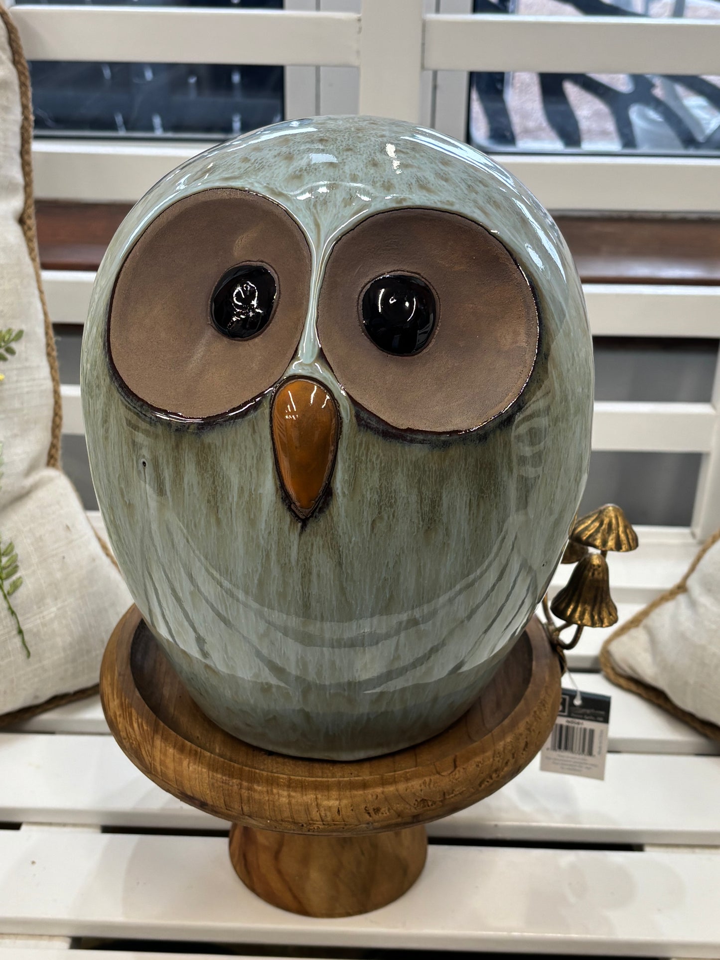 Statuary, Owl, Glazed
