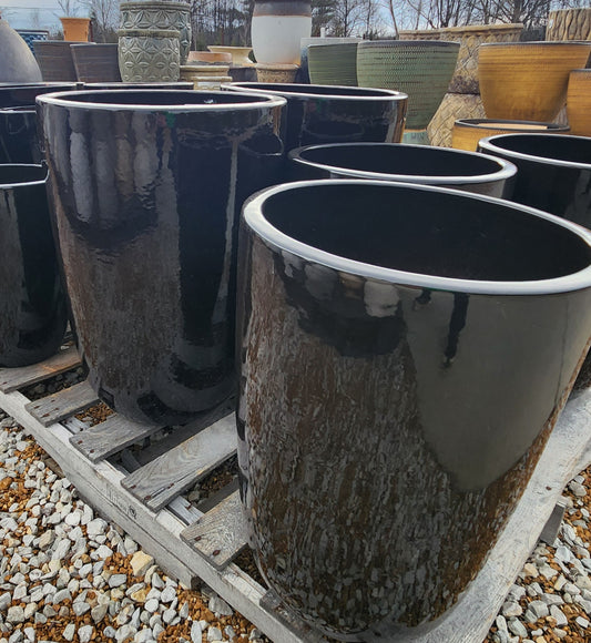 Planter, Glazed, Gravity Tall Round (Al-38-1302)