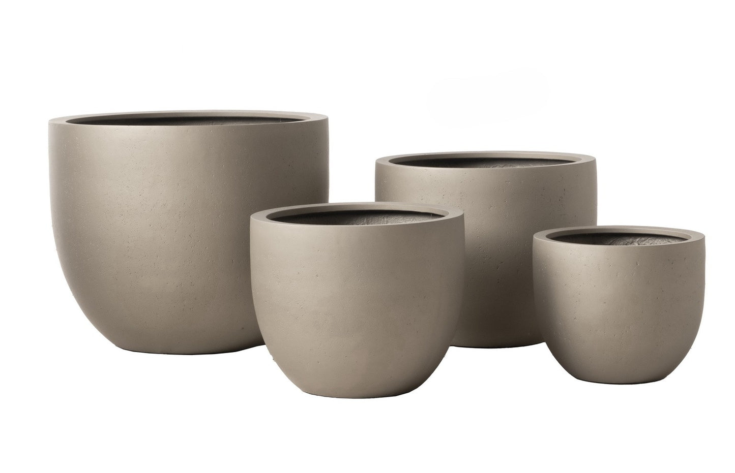 Planter, Fiberstone,  Grigio New Egg