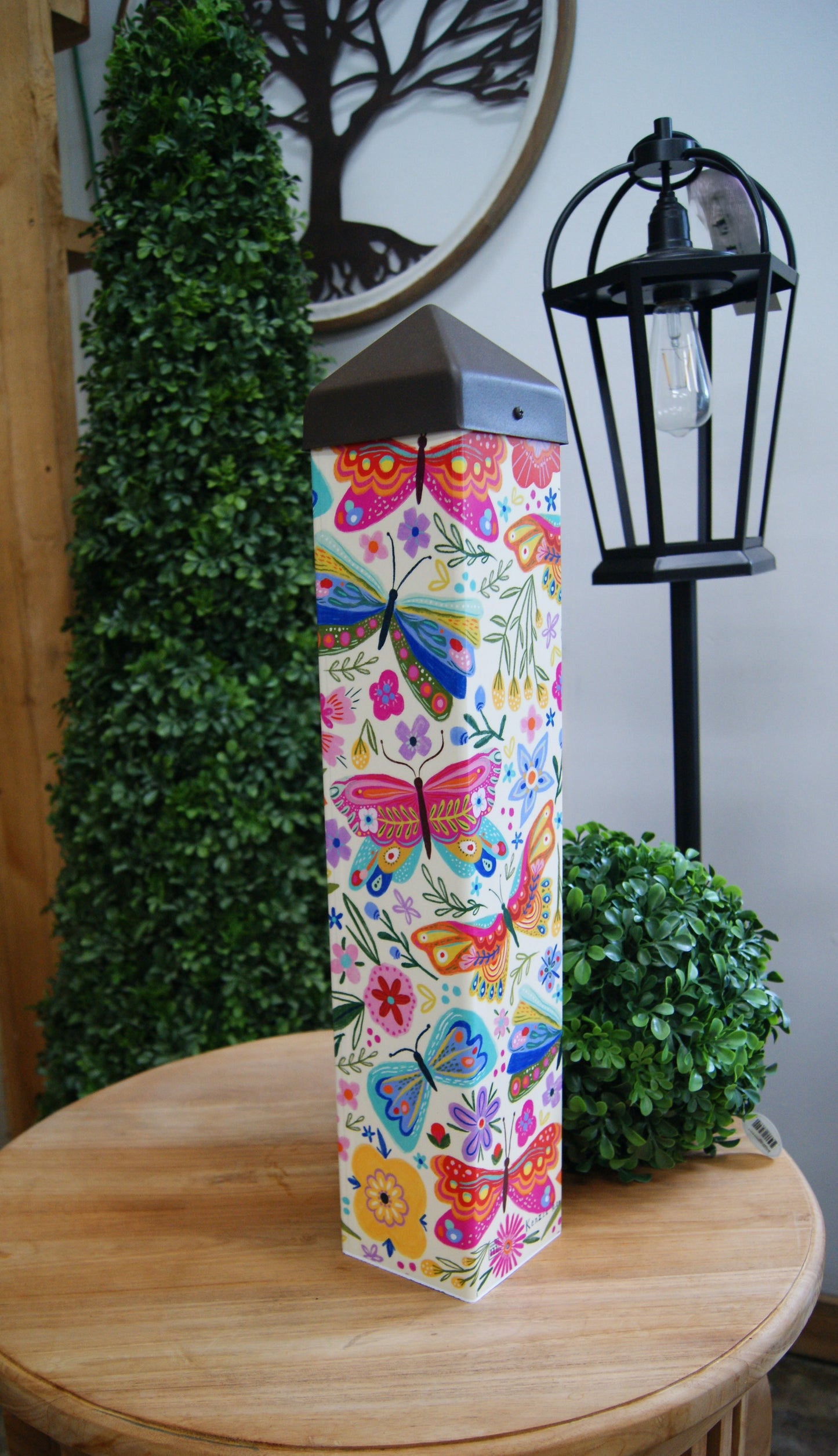 Sculpture- Art Pole, Butterflies