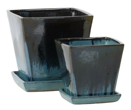 Planter, Glazed, Caspen Petit