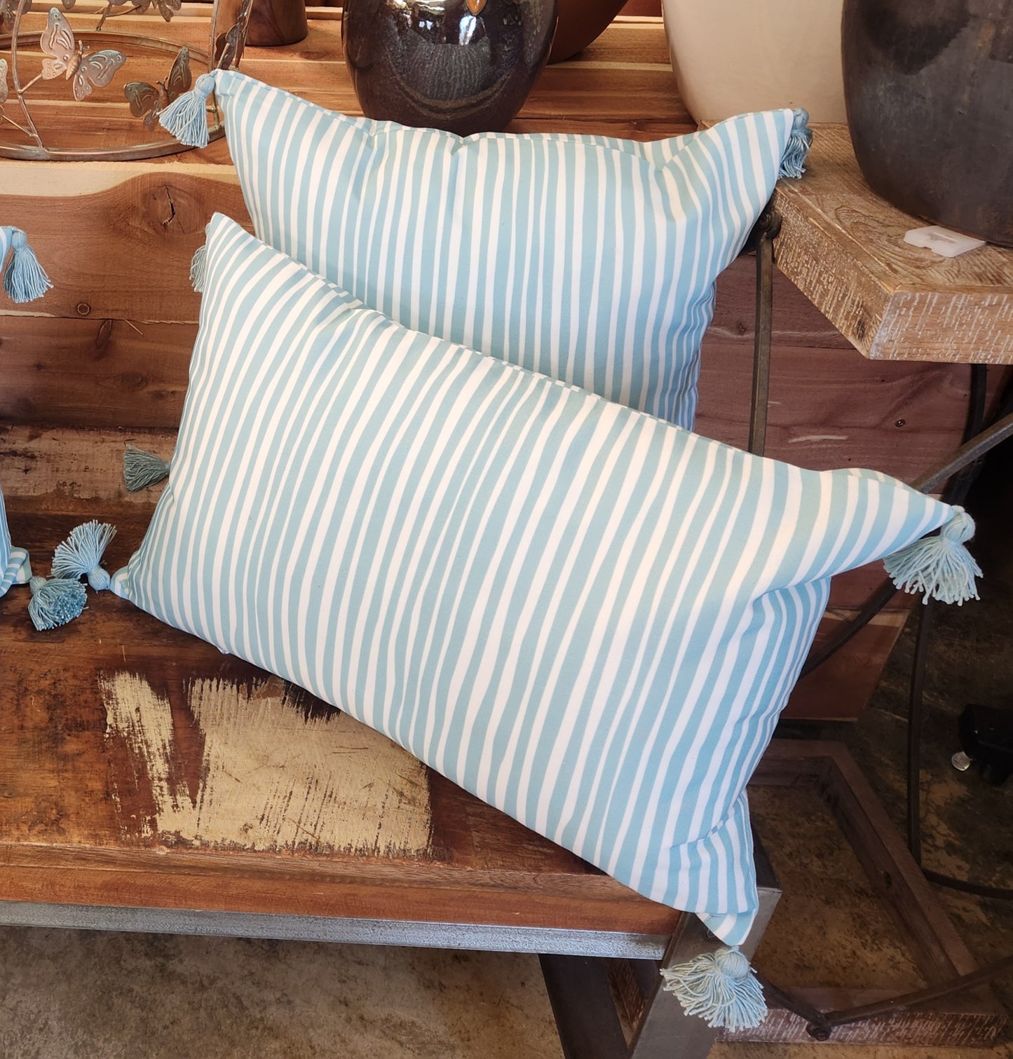 Pillow, Indoor/Outdoor Cottage Living Stripe (HRSR)