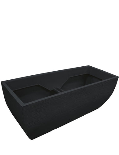 Planter, Plastic, Large Rectangular Patio Box (CW- JP QM95BK)