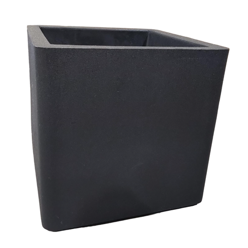 Planter, Polyresin, Cube Double Wall (CW-JP VFC43BK)