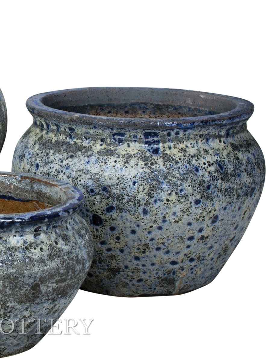 Planter, Glazed, Cabbage Wide