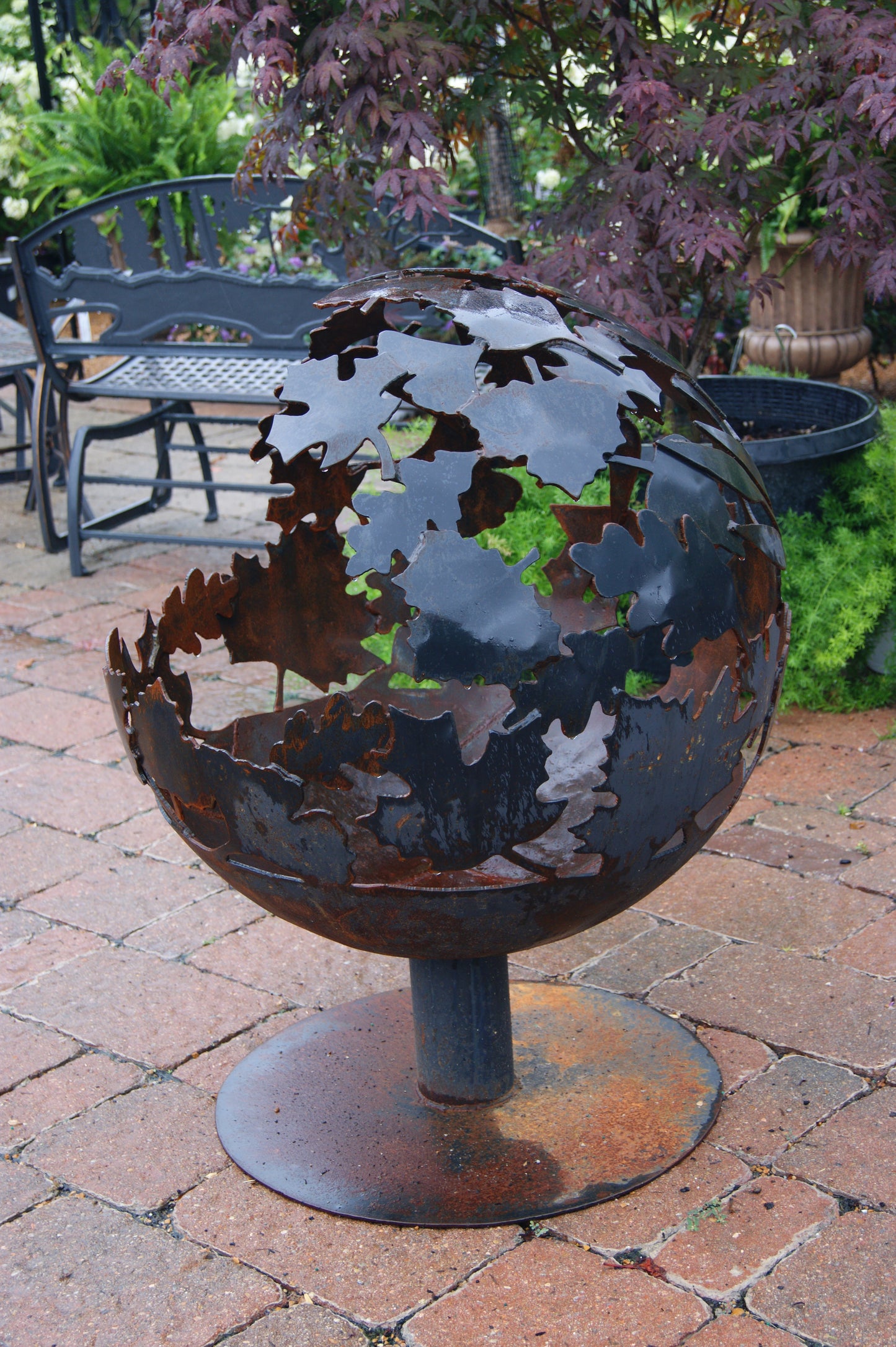 Fire Pit- Black Leaf