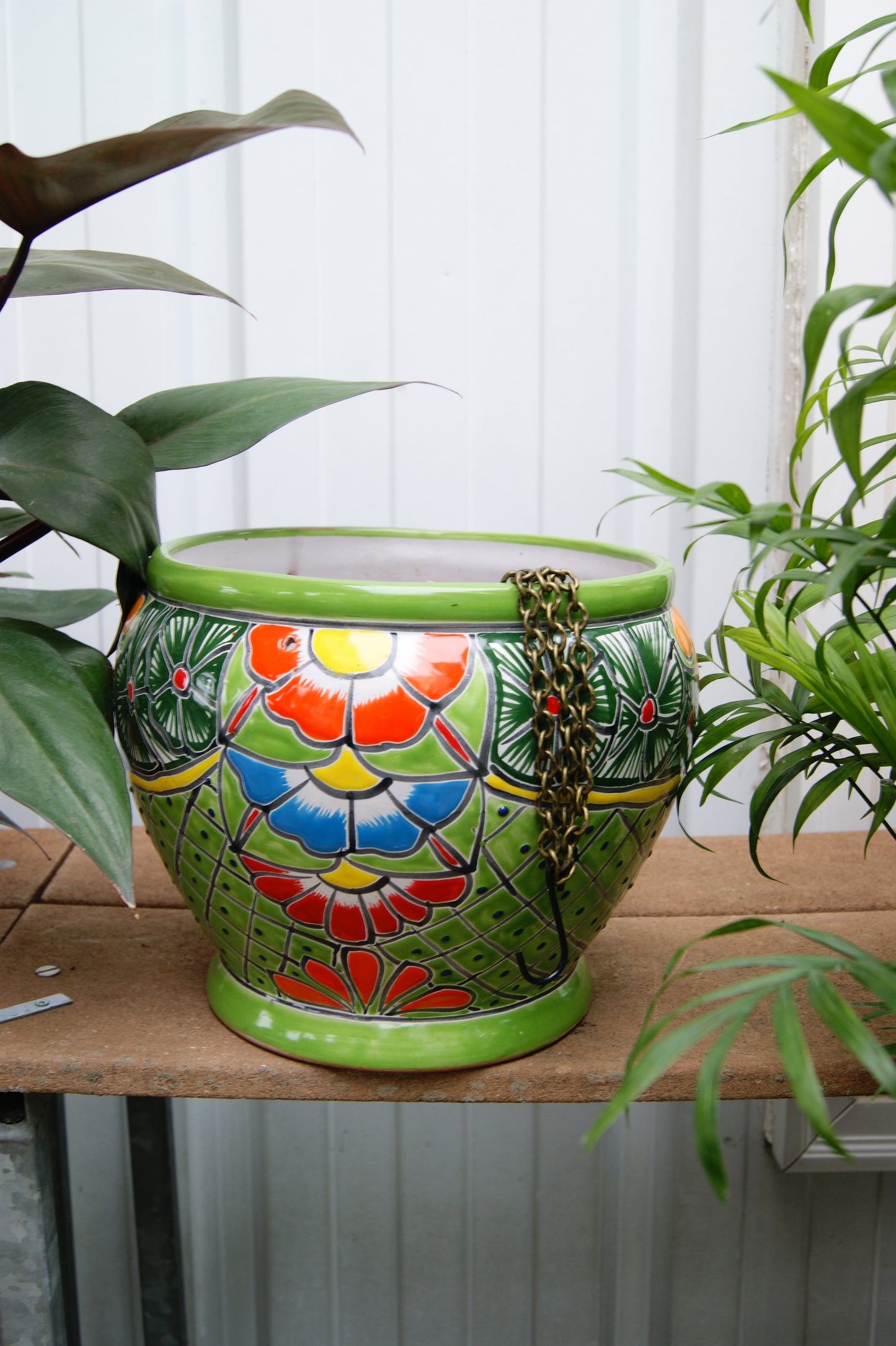 Planter, Glazed, Talavera Series