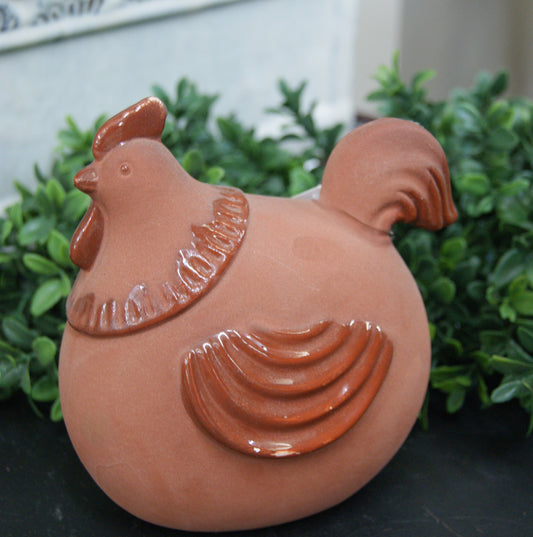 Sitter- Chicken, Terra Cotta