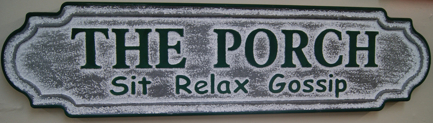 Wall Art- The Porch- Sit Relax Gossip