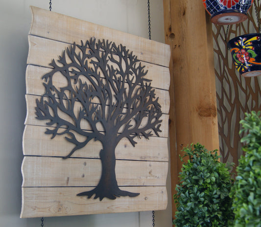 Wall Art- Tree on Wood Board