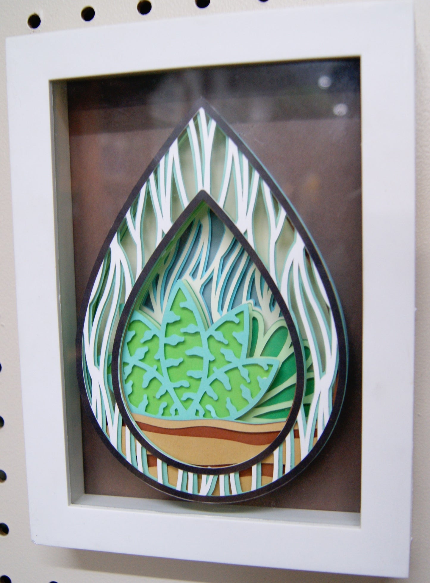 Wall Art- Succulent Teardrop