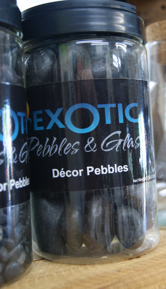 Deco Stone- Pebbles, Black