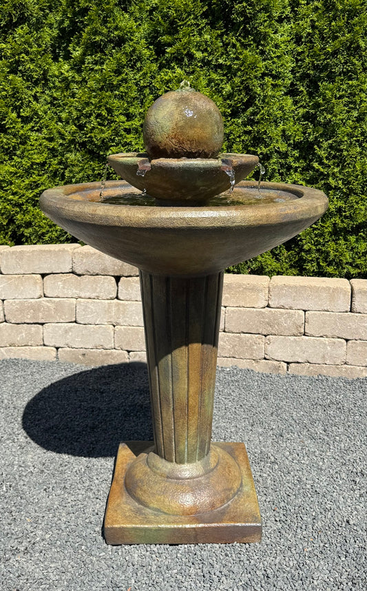 Fountain, Concrete, Delphi 2-Piece (H-4475)