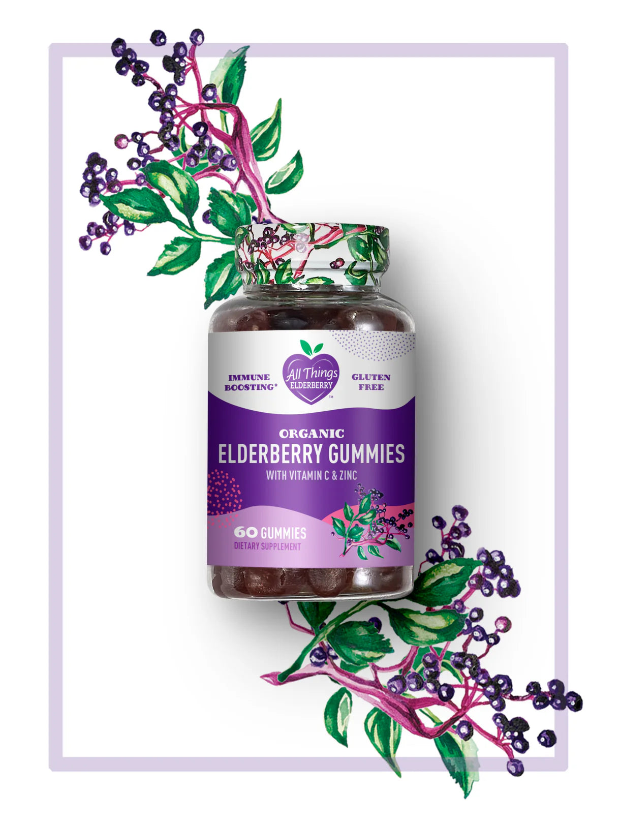 Gummies, Elderberry Organic