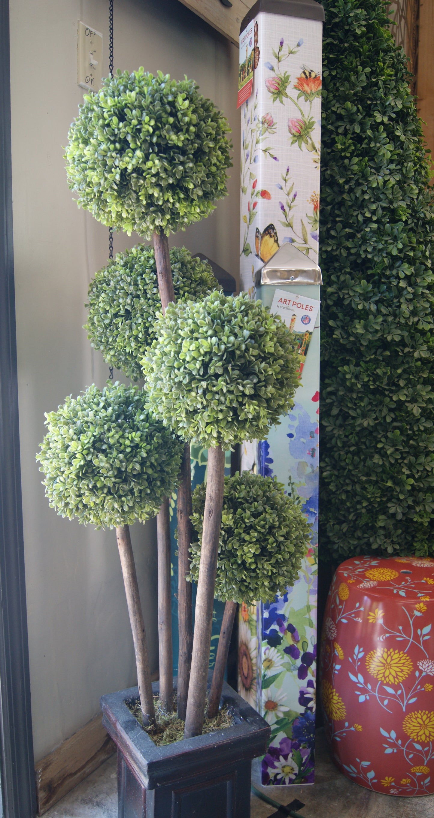 Faux, Boxwood Pom Pom