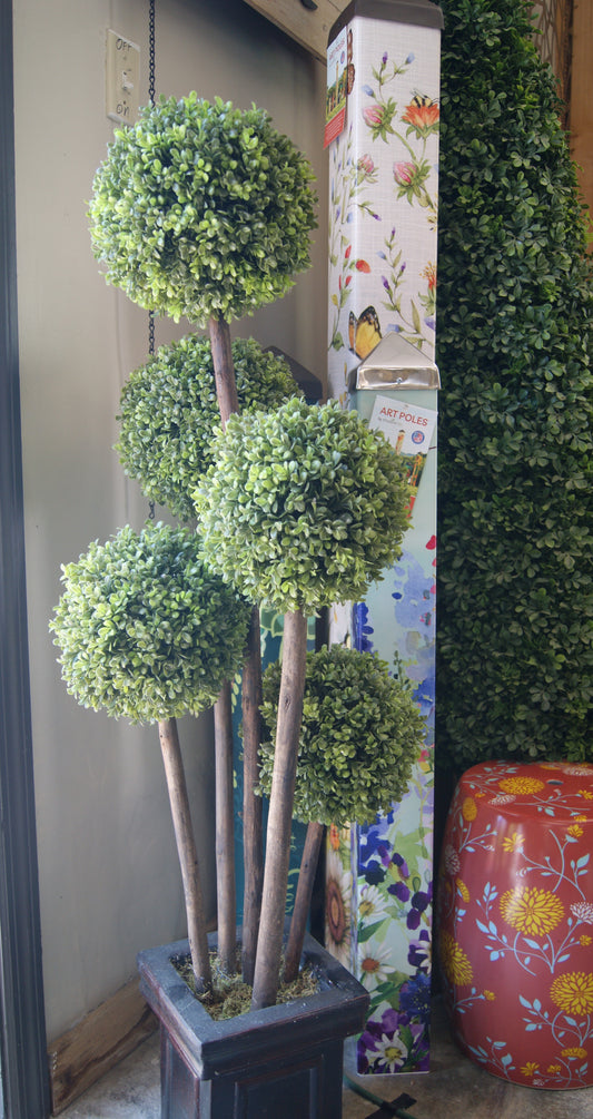 Faux, Boxwood Pom Pom