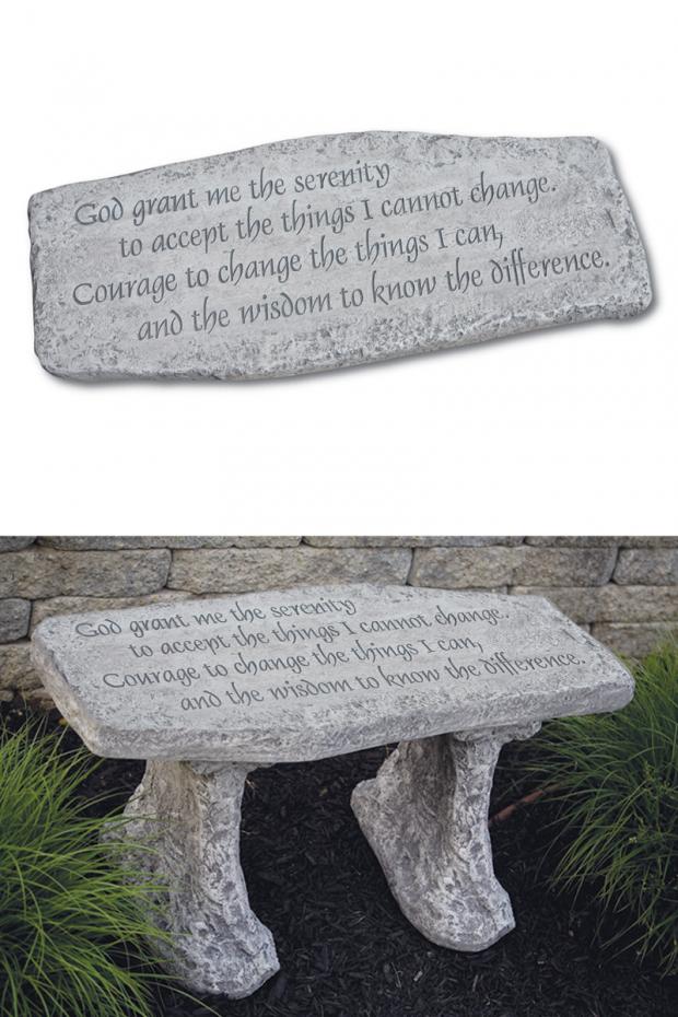 Bench, Concrete, Petite Sentiment & Memorial 3-Piece (Massarelli)