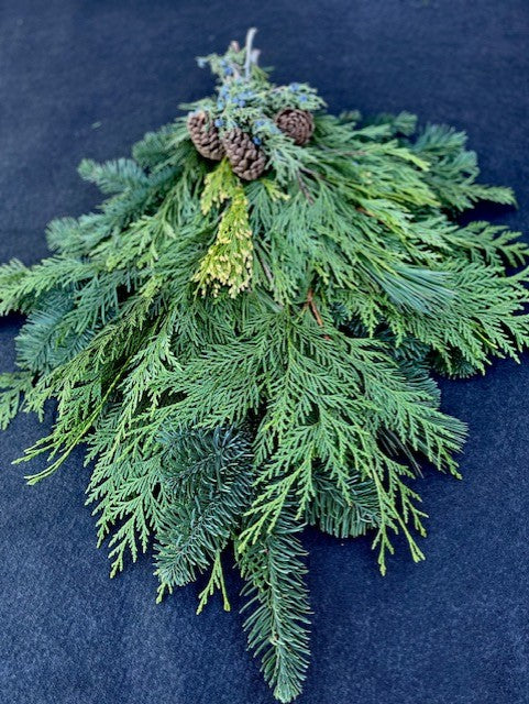 Swag, FRESH- Mixed Evergreens