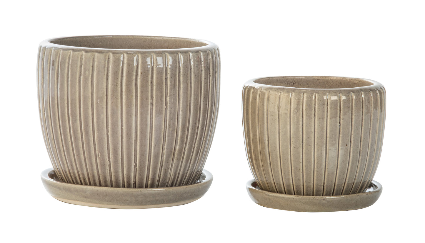 Planter, Glazed, Gladius Mezzo