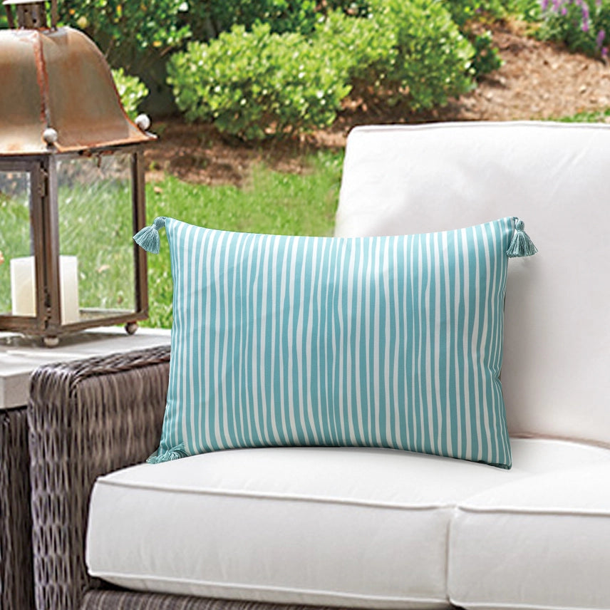 Pillow, Indoor/Outdoor Cottage Living Stripe (HRSR)