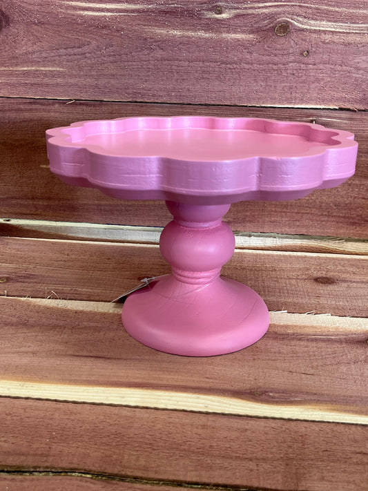 Plant Stand, Wood, Tabletop Pink