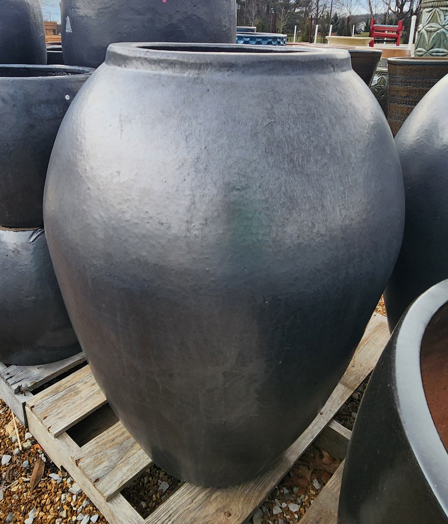 Planter, Glazed, Gold Urn (JP-DG-3-FB-CH)