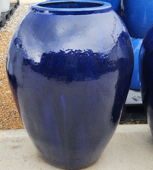 Planter, Glazed, Gold Urn (JP-DG-3-FB-CH)