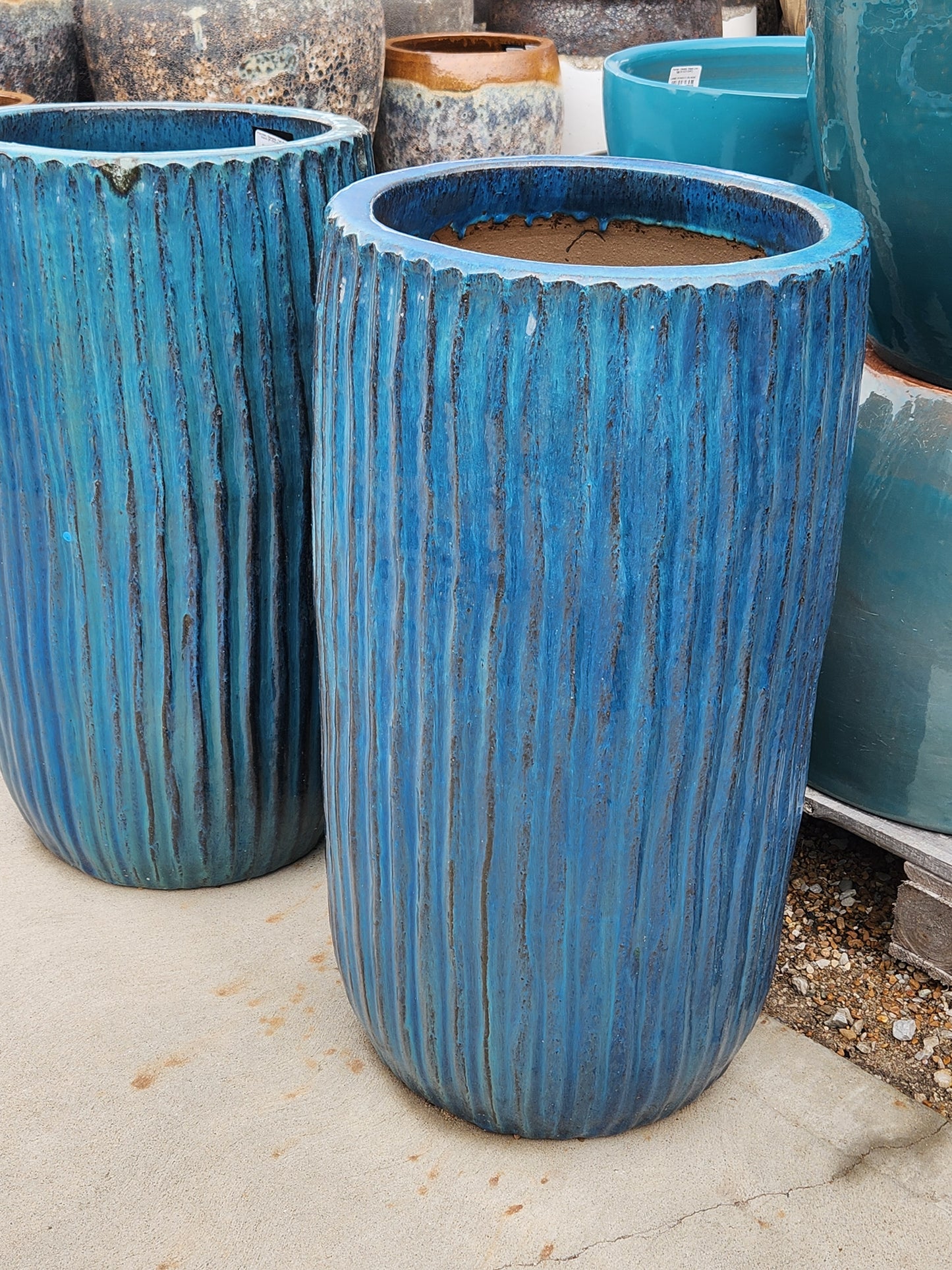 Planter, Glazed, Tall Boho Vase (JP-DG-4181B)