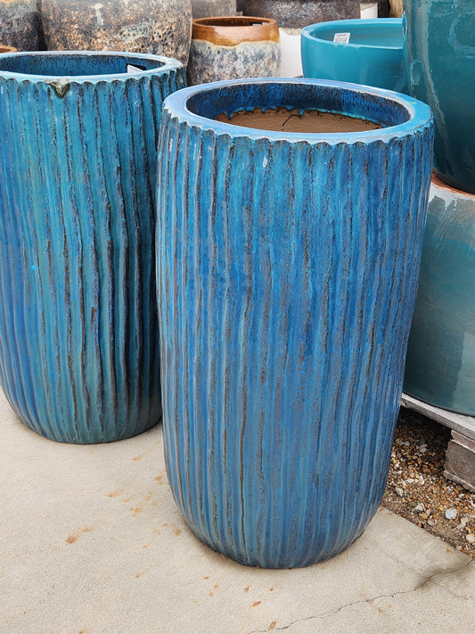 Planter, Glazed, Tall Boho Vase (JP-DG-4181B)