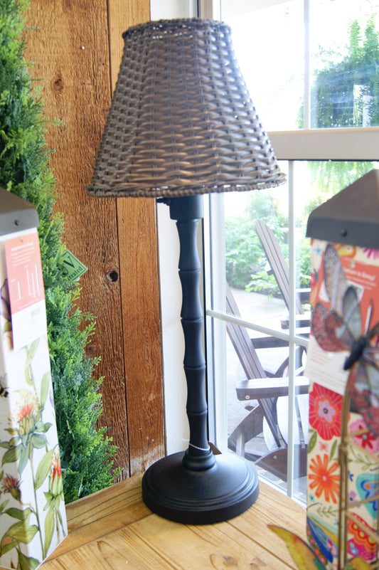 Lamp, Table- Wicker