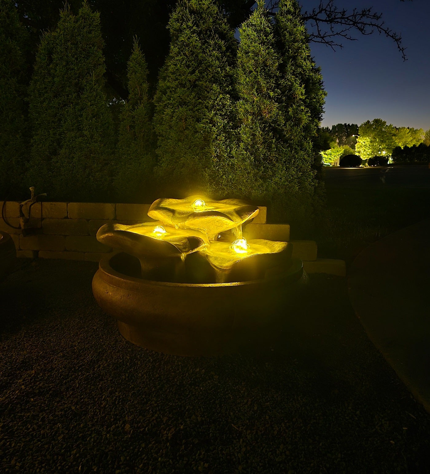 Fountain, Concrete, Monet 2-Piece (H-4952)