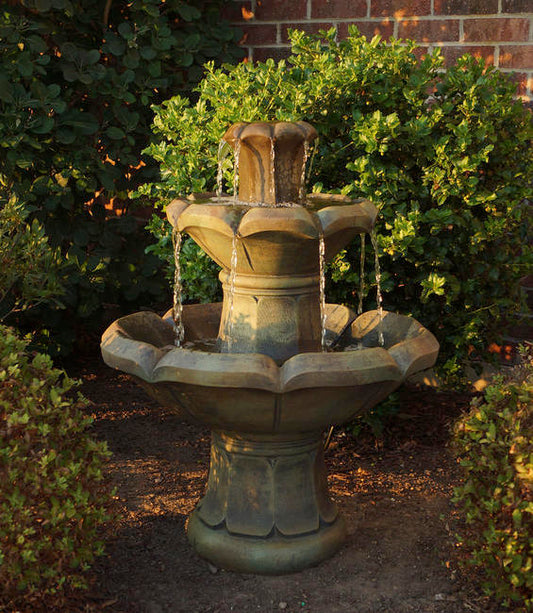 Fountain, Concrete, Montreux 2-Tier, 3-Piece (H-5011)