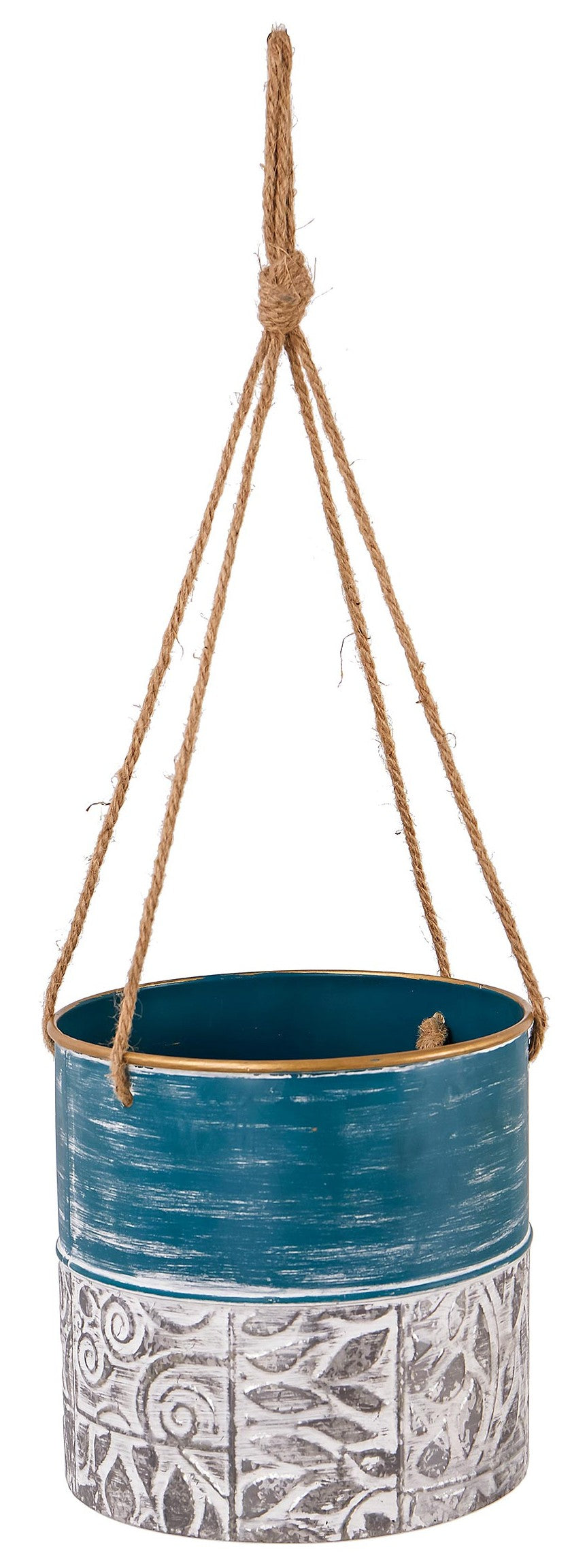 Planter, Metal, Painted Hanging