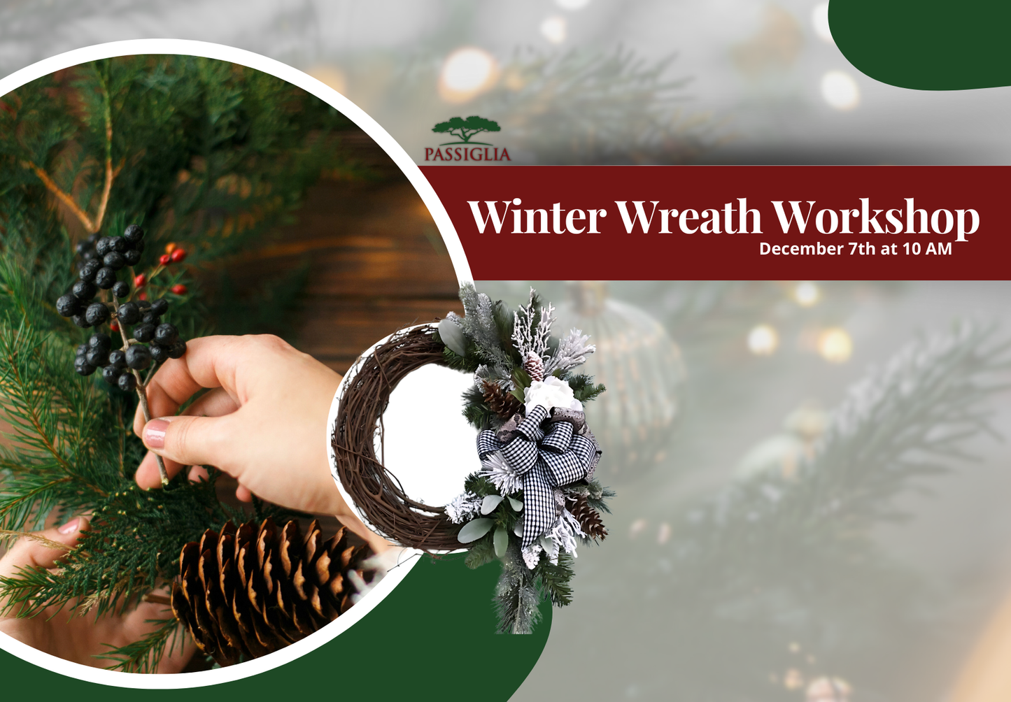 🎄 Winter Wreath Workshop 🎄